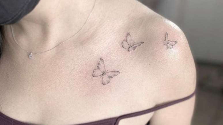 As borboletas estão entre as tatuagens delicadas e femininas mais procuradas!
