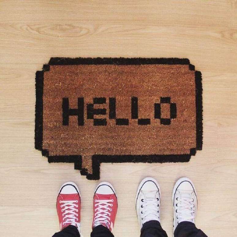 16. Alguns modelos de capachos divertidos tamb&eacute;m possuem um design diferenciado &ndash; Foto: @slobodzian