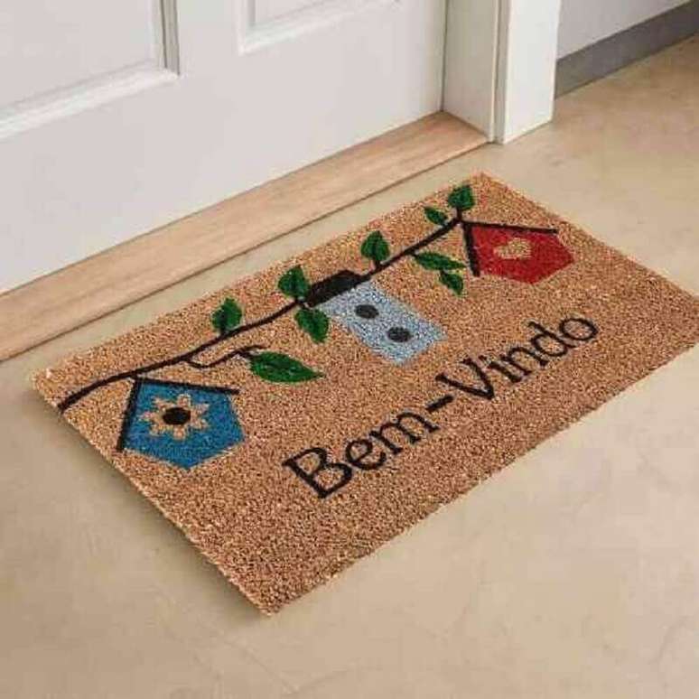 58. Modelo capacho de porta divertido e super fofo &ndash; Foto: Earth Innovation Institute