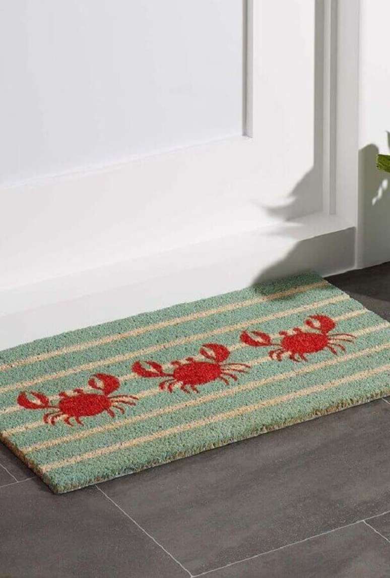 27. Capachos divertidos de porta com estampa de caranguejos &ndash; Foto: AliExpress