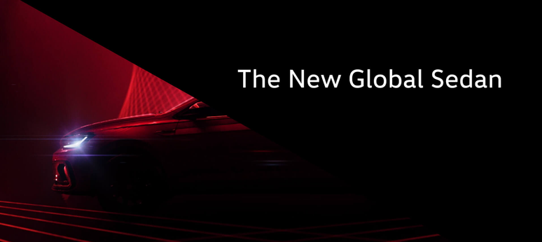 Teaser do novo Volkswagen Virtus indiano