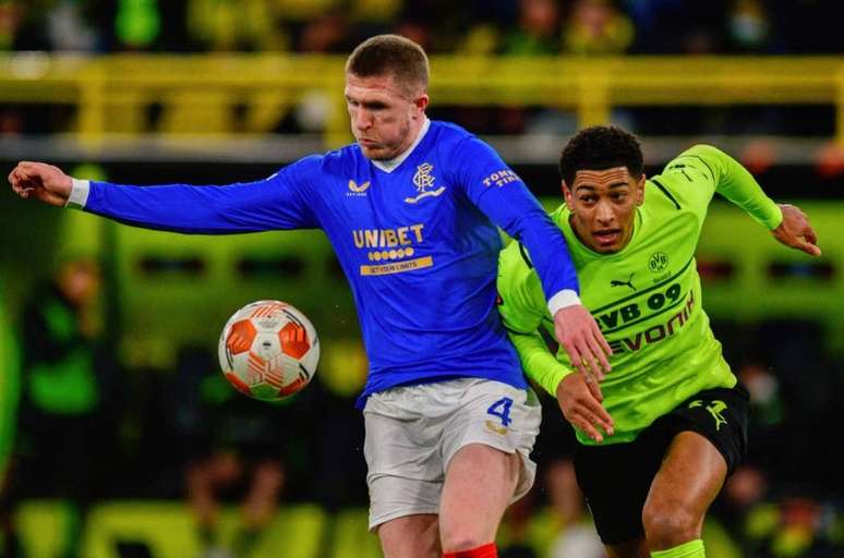 Rangers fez partida perfeita na ida e saiu com boa vantagem contra o Dortmund (Foto: SASCHA SCHUERMANN / AFP)