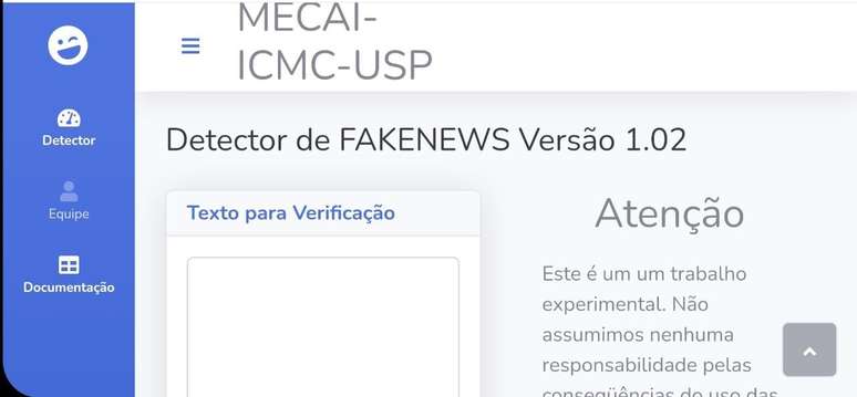 Por ora, o detector de fake news da USP de São Carlos ainda é experimental e só funciona com textos completos