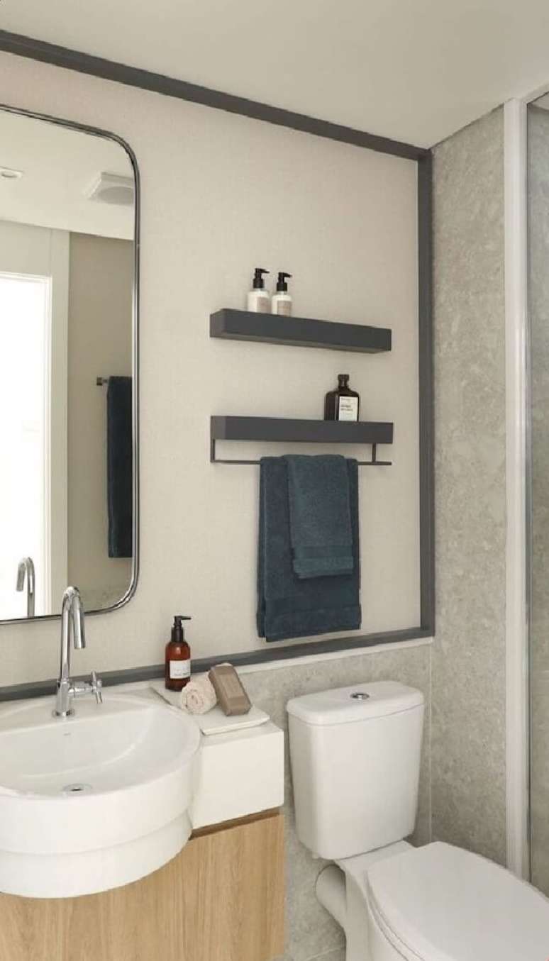 30. Fuja dos modelos tradicionais de cuba para banheiro. Fonte: Moz Design