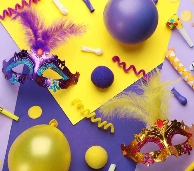 As cores s&atilde;o muito importantes nos enfeites de carnaval - Shutterstock