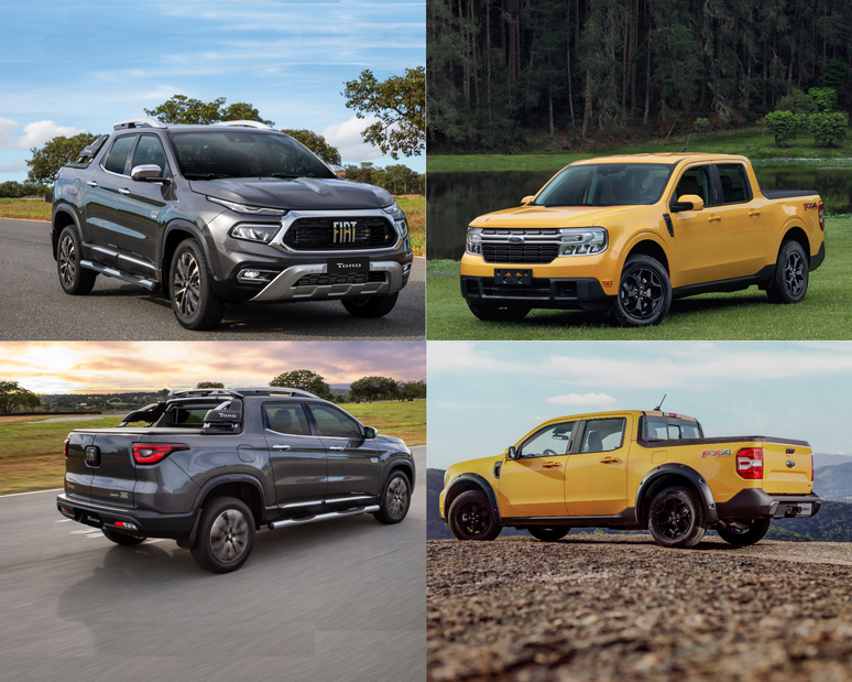 Fiat Toro e Ford Maverick: diferença de R$ 35 mil.