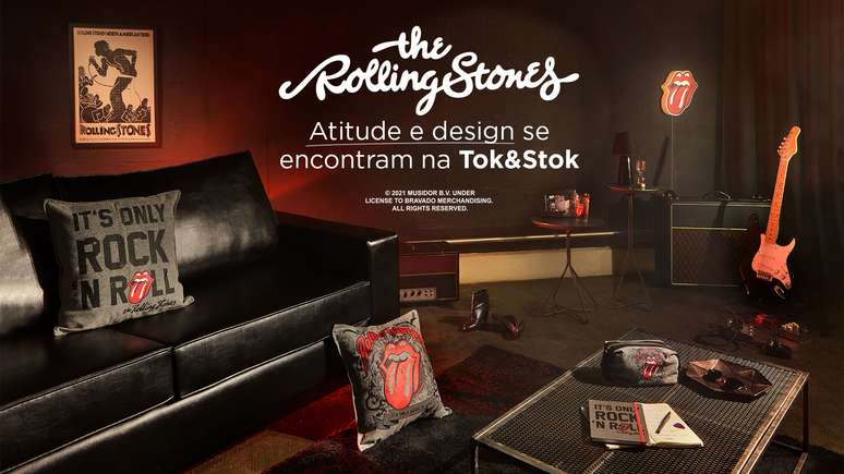 Nova coleção da Tok&Stok se inspira em The Rolling Stones