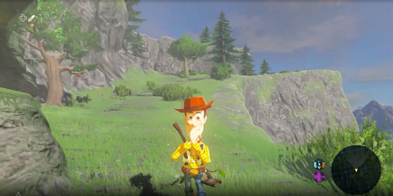 Woody de Toy Story em Legend of Zelda: Breath of Wild