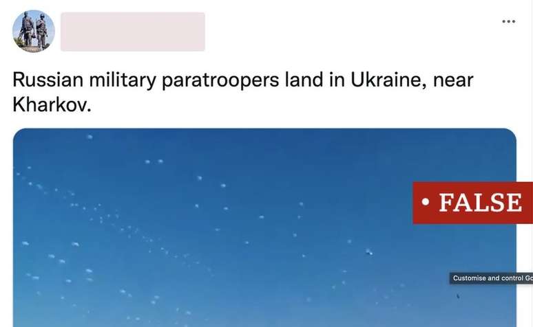 Legenda diz que militares russos desembarcam na ucrânia, mas checagem mostra que essas tropas não foram filmadas neste momento