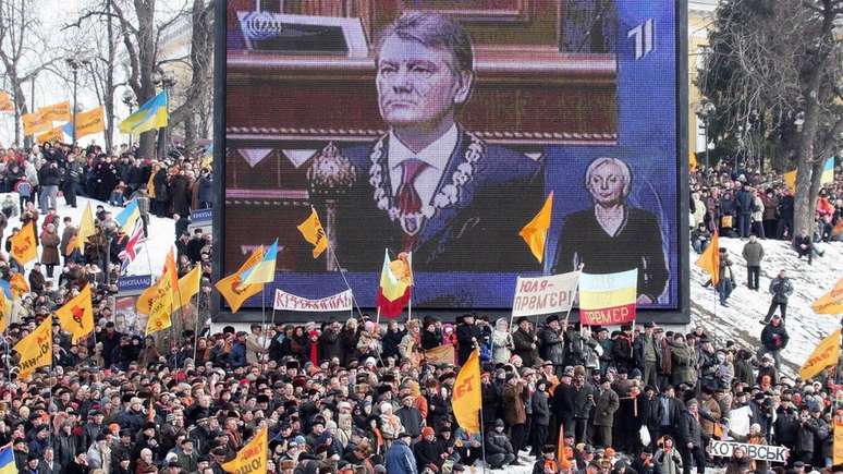 A Revolução Laranja culminou com a eleição de Viktor Yushchenko para a Presidência