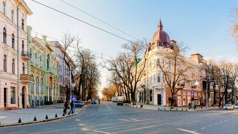 Odessa, cidade de grande importância turística, tem um admirado centro histórico