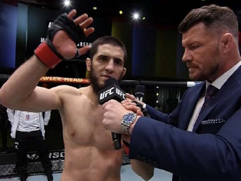 Islam Makhachev derrotou Bobby Green na luta principal do UFC Vegas 49 (Foto: Reprodução/UFC)