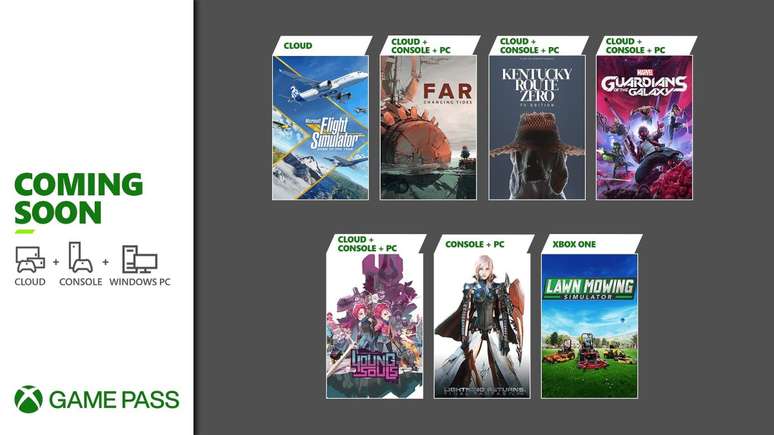 A Microsoft divulgou a lista de jogos do Xbox Game Pass para a