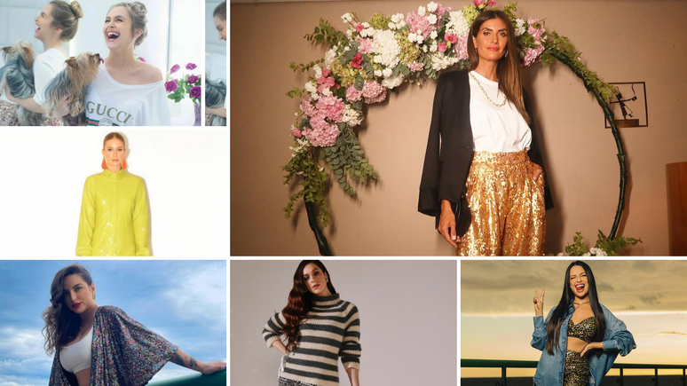 Famosas com paet&ecirc;s (Fotos: Reprodu&ccedil;&atilde;o/Instagram)