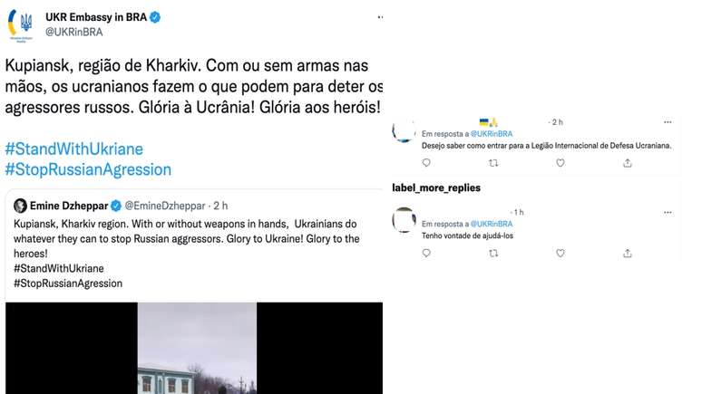 Grupo no Facebook que reúne brasileiros na Ucrânia registra diversas postagens de brasileiros interessados em participar do conflito ao lado dos ucranianos