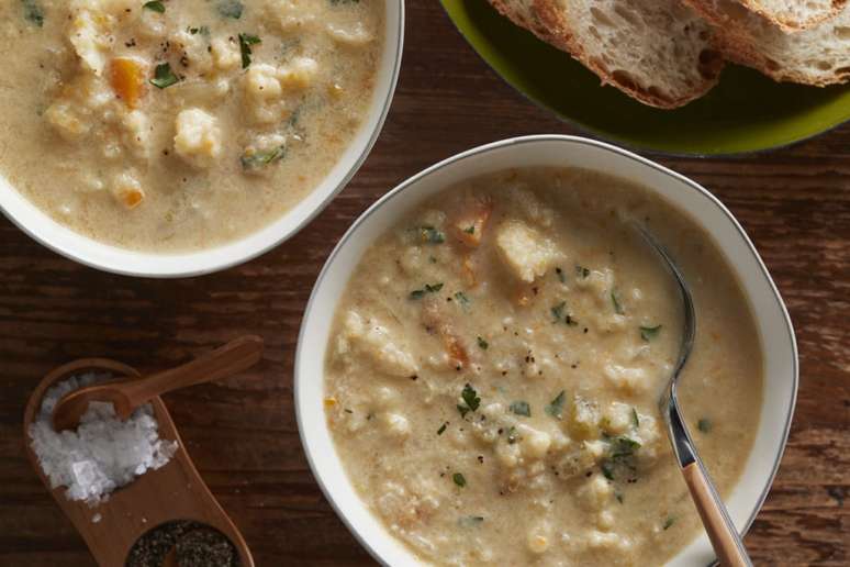 Sopa cremosa de couve-flor – Foto: Divulgação