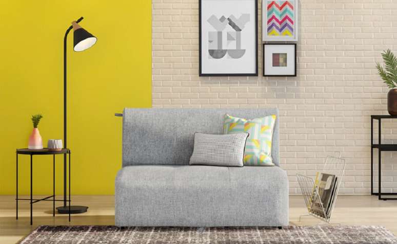 6. Menor tipo de sof&aacute;-cama, a &lsquo;cadeira-cama&rsquo; ajudam a otimizar pequenos espa&ccedil;os com funcionalidade &ndash; Foto: Tok&Stok