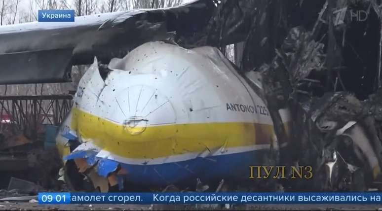 Antonov-225 Mriya foi destruído em bombardeios russos