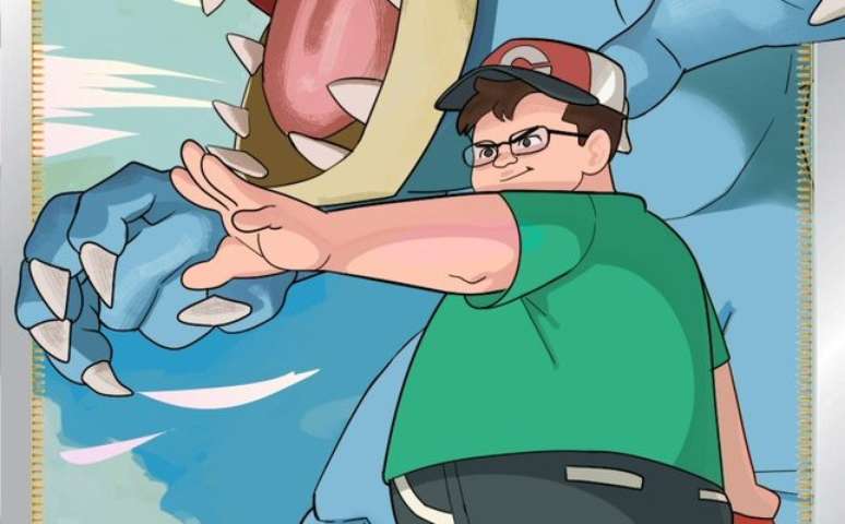 Arte de fã retrata Casimiro como treinador Pokémon