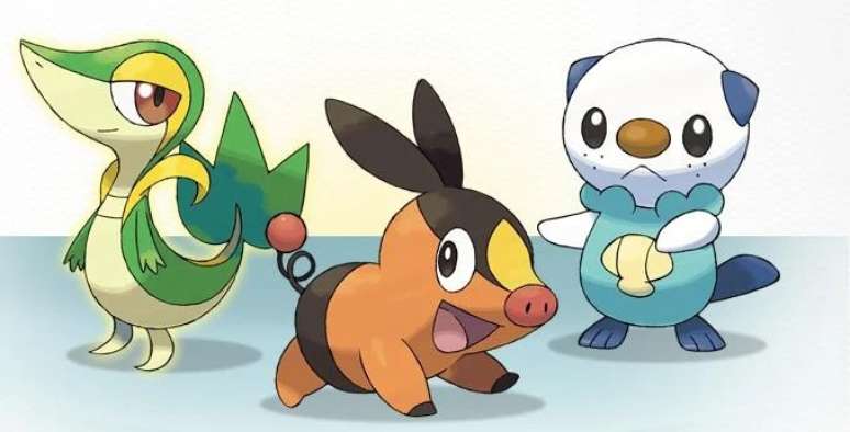 Iniciais da quinta geração de Pokémon