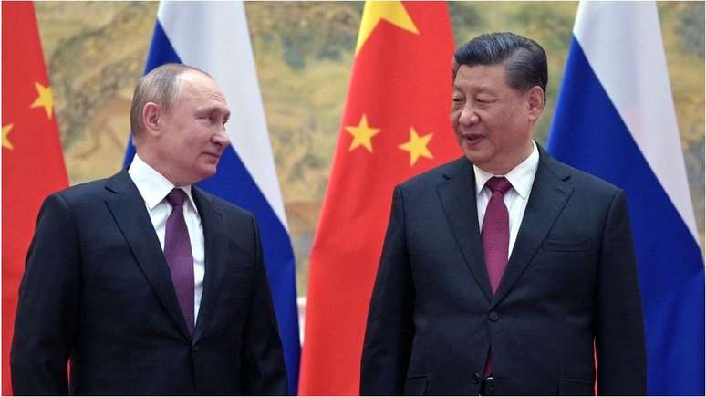 Na recente Olimpíada de Inverno em Pequim, Putin e Xi deram mostras de sua proximidade