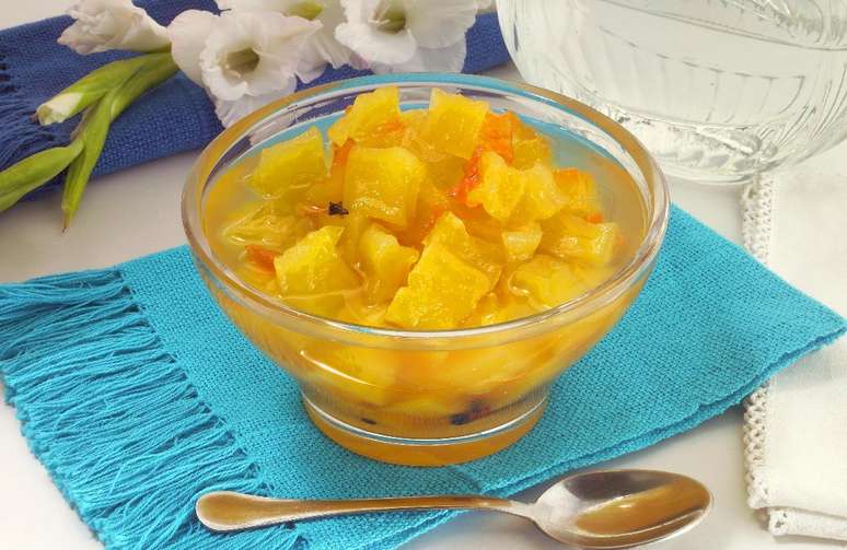 Compota de mam&atilde;o verde &ndash; Foto: Reprodu&ccedil;&atilde;o