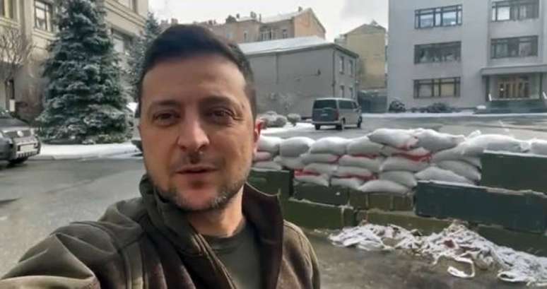 O presidente da Ucrânia, Volodymyr Zelensky