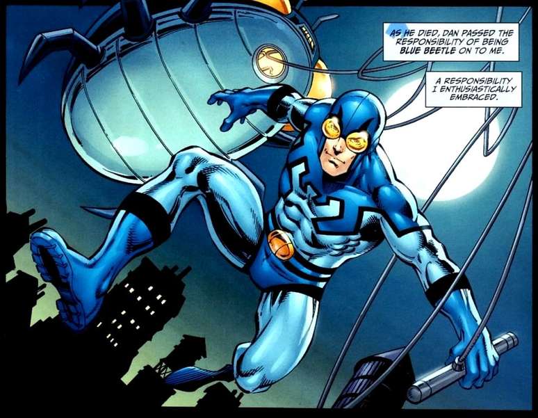 Ted Kord assumiu o manto de Besouro Azul que era de Dan Garrett