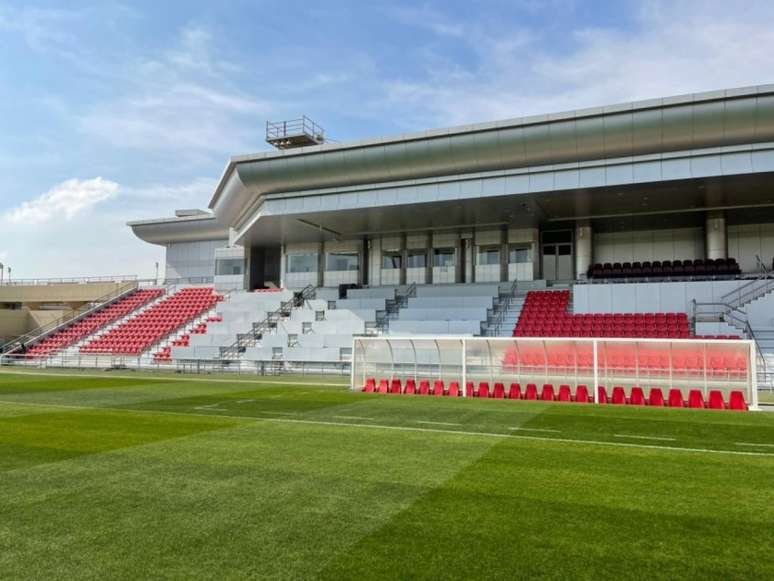 Estádio Grand Hamad, em Doha, no Qatar, foi bem avaliado pela comissão técnica da CBF (Foto: Divulgação / CBF)