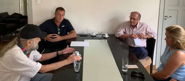 Ex-governador Geraldo Alckmin teve uma nova reunião com o presidente do PV, José Luiz Penna.