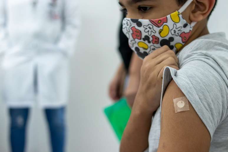 Mais de mais de 3,5 milhões de crianças estão vacinadas contra a Covid-19 em São Paulo @Léu Britto/Agência Mural