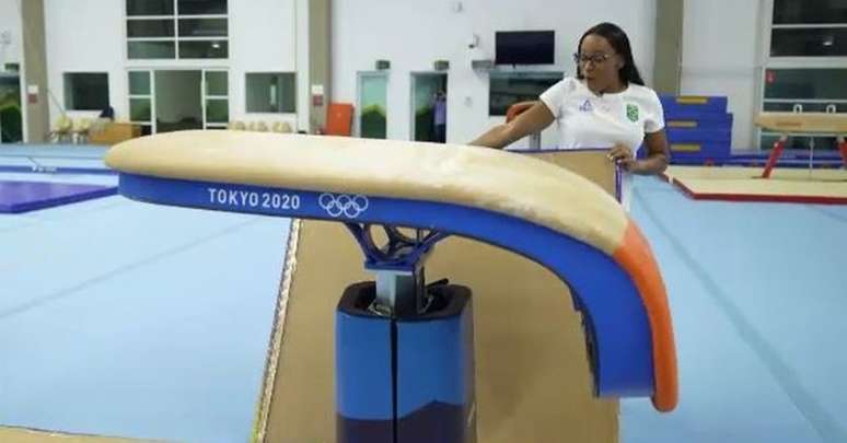 A campeã olímpica Rebeca Andrade estará no Pan de Ginástica, representando o Brasil-(Reprodução)