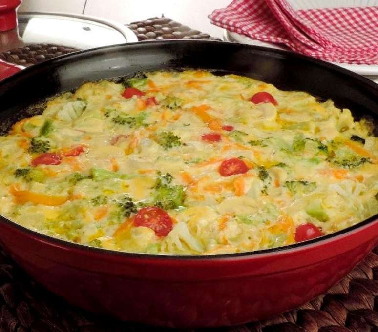 Frigideira de legumes ao creme (Reprodu&ccedil;&atilde;o / Guia da Cozinha)