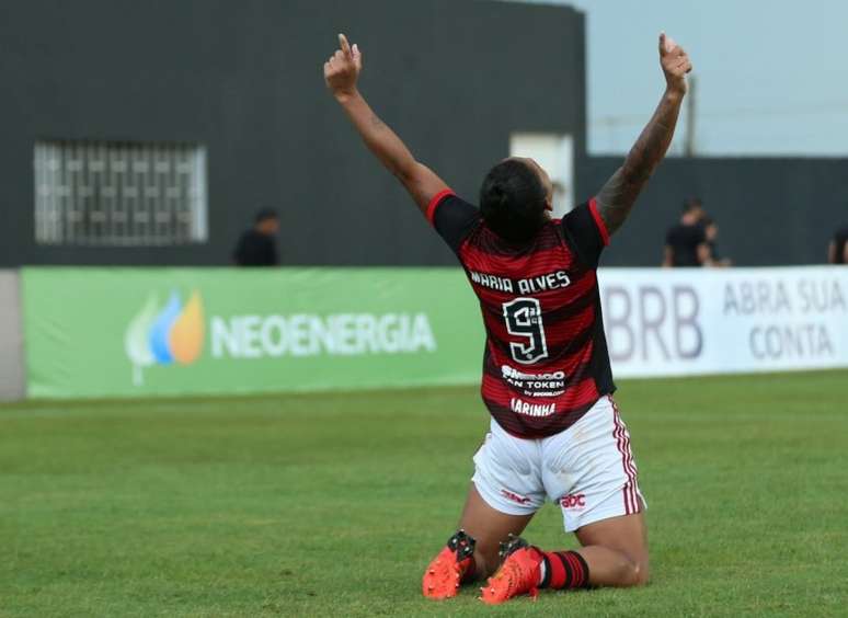 Maria Alves comemorando gol em partida pelo Flamengo (Foto: Patricy Albuquerque/ Staff Images Woman / CBF)