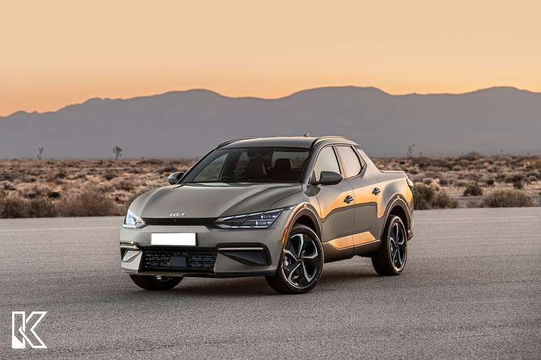 Proje&ccedil;&atilde;o da picape da Kia feita pelo designer Kleber Silva