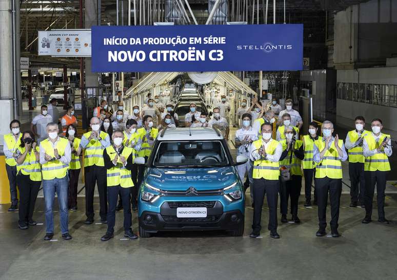 Produ&ccedil;&atilde;o do novo Citro&euml;n C3 em Porto Real (RJ)