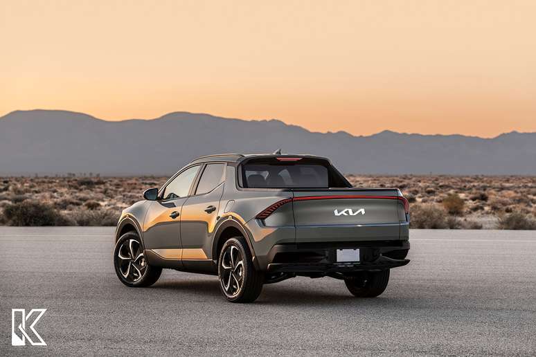 Proje&ccedil;&atilde;o da picape da Kia feita pelo designer Kleber Silva