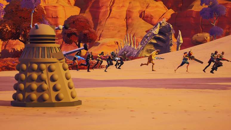 Daleks fazem parte da experiência de Doctor Who em Fortnite