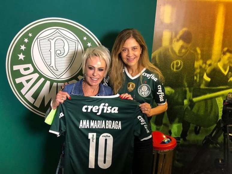 Ana Maria acompanhou de perto a vitória sobre o Corinthians - Foto: Reprodução/Instagram Leila Pereira