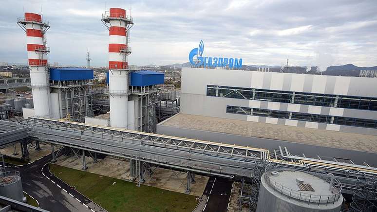 Esta&ccedil;&atilde;o da Gazprom, empresa que faz parte da poderosa ind&uacute;stria energ&eacute;tica russa
