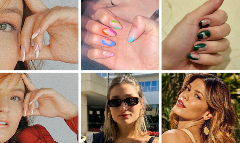 Nail arts das famosas (Fotos: @larissamanoela/@Sashameneghel/@vitorisstrada/Instagram/Rerodu&ccedil;&atilde;o)