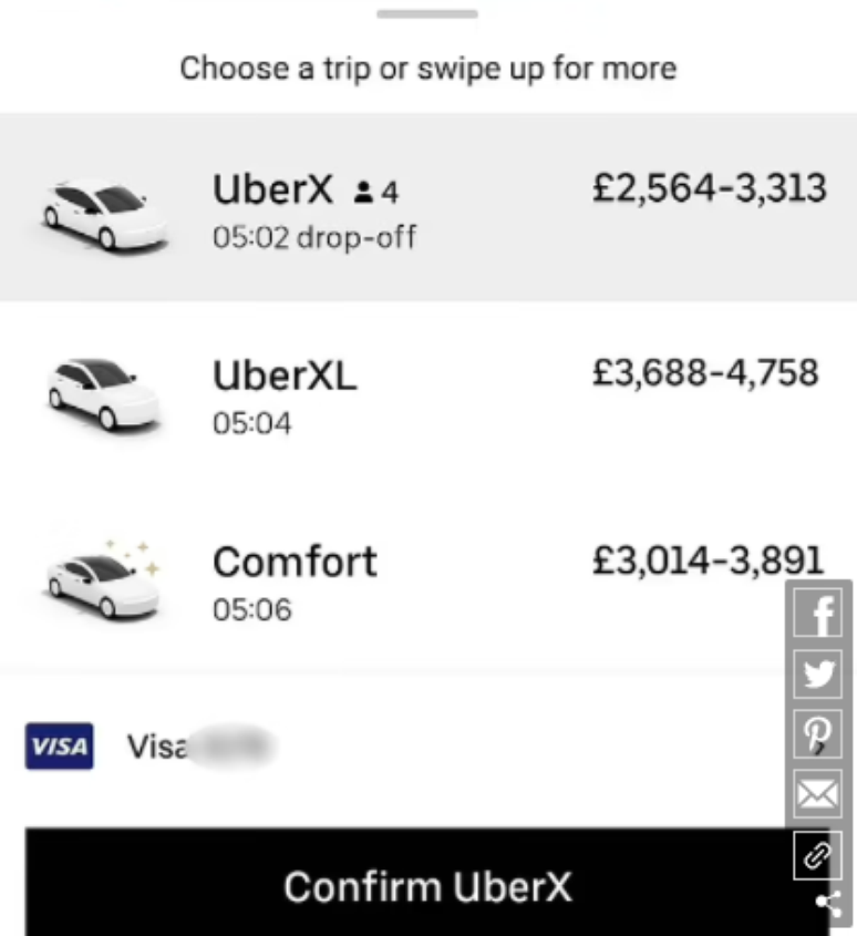 Imagem do valor da corrida de Leona Fields