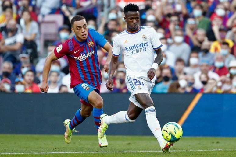 Vinícius Júnior é algoz do Barcelona (Foto: Antonio Villalba / Real Madrid)