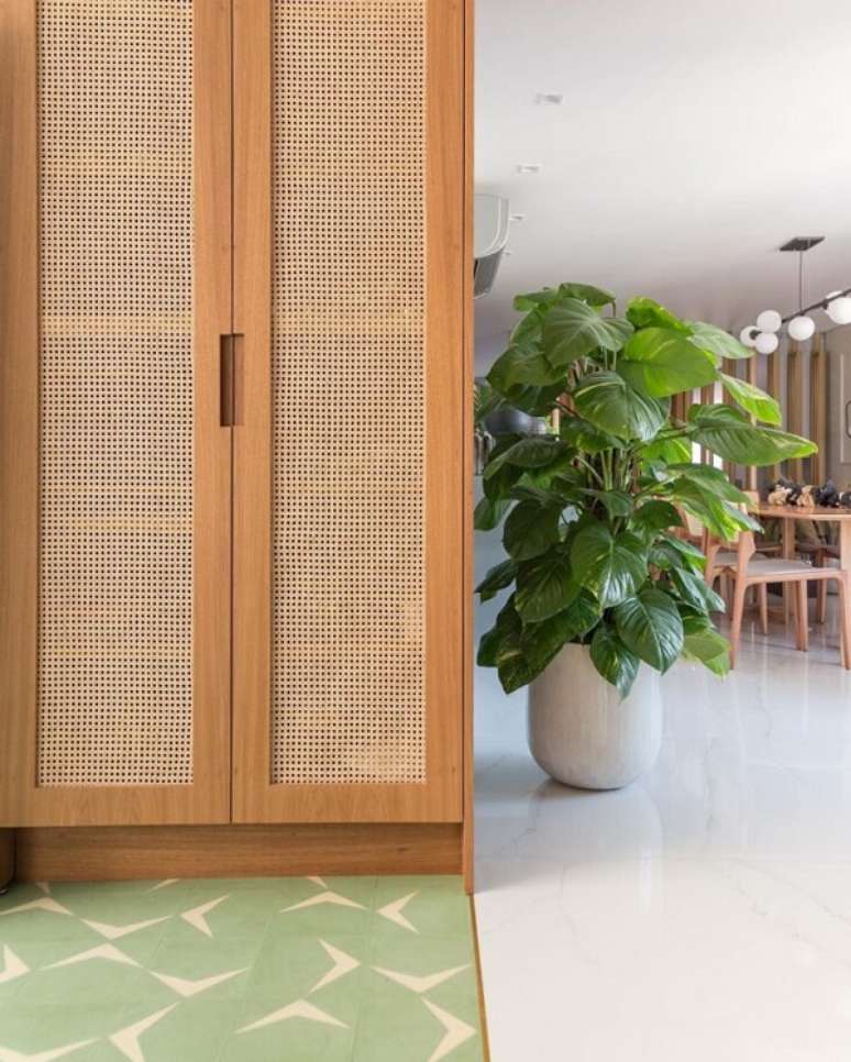 48. Porcelanato para sala retificado e marmorizado &ndash; Foto Dudi duarte