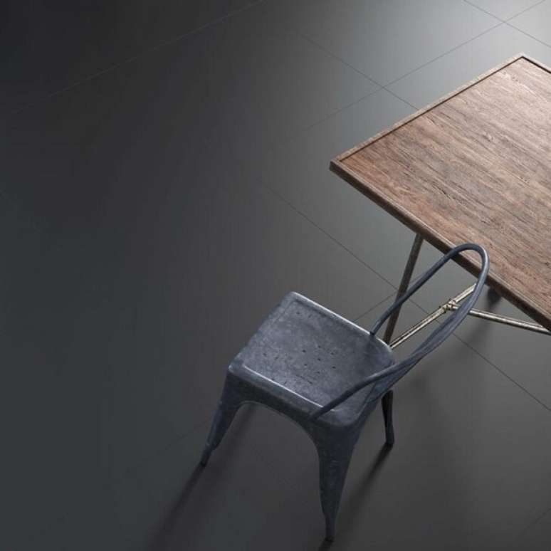 34. Porcelanato para sala de jantar pratico de higienizar &ndash; Foto Eliane Revestimentos