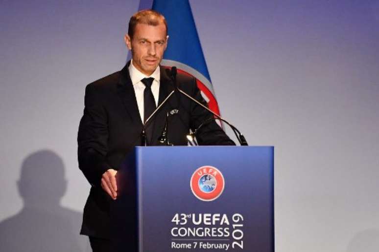 Aleksander Ceferin, presidente da Uefa (Foto: Andreas Solaro / AFP)