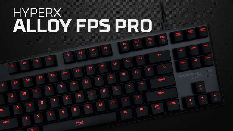 Teclado HyperX Alloy FPS Pro tem construção em aço