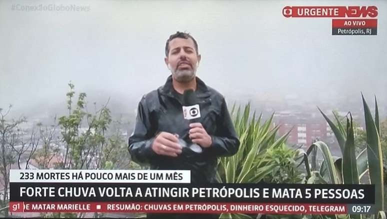 Chico Regueira foi atrapalhado pela chuva forte