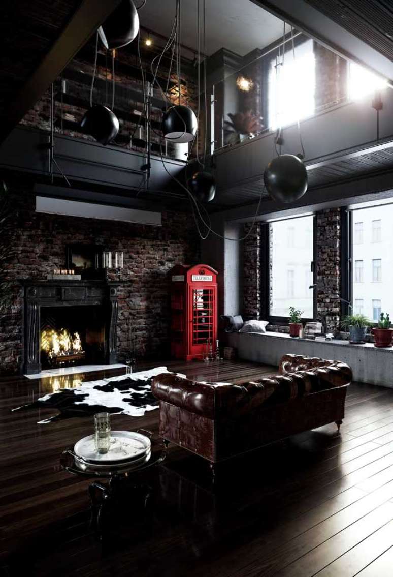 39. Sala industrial com mezanino met&aacute;lico &ndash; Foto Decor Facil