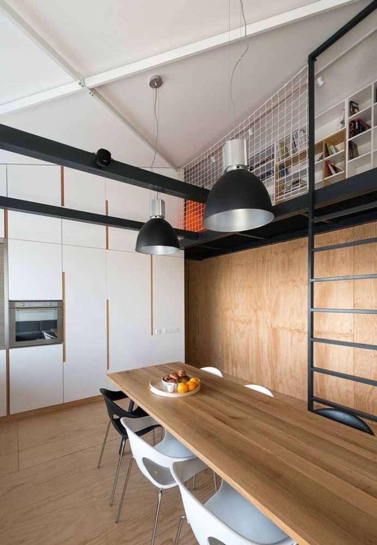 36. Sala com mezanino para cantinho de leitura &ndash; Foto Decor Facil